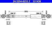 ATE 24520402333 Bremsschlauch