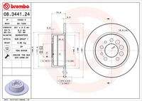 BREMBO 08344124 Bremsscheibe