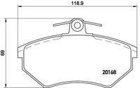 BREMBO P85011 Bremsbelagsatz, Scheibenbremse