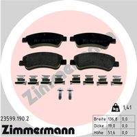 ZIMMERMANN 235991902 Bremsbelagsatz, Scheibenbremse