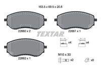TEXTAR 2266001 Bremsbelagsatz, Scheibenbremse