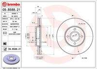 BREMBO 09B58821 Bremsscheibe