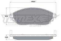 TOMEX Brakes TX1704 Bremsbelagsatz, Scheibenbremse