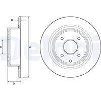 DELPHI BG4666C Bremsscheibe