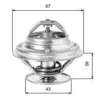 GATES TH05586G1 Thermostat, Kühlmittel