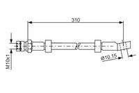 BOSCH 1987476464 Bremsschlauch