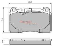 METZGER 1170789 Bremsbelagsatz, Scheibenbremse