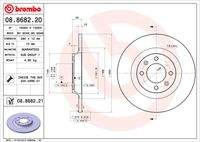 BREMBO 08868221 Bremsscheibe