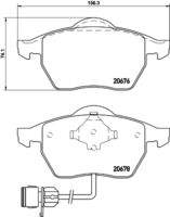 HELLA 8DB355007461 Bremsbelagsatz, Scheibenbremse