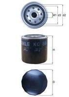 KNECHT KC59 Kraftstofffilter