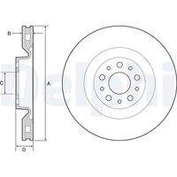 DELPHI BG4556 Bremsscheibe