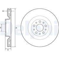 DELPHI BG4556 Bremsscheibe