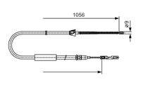 BOSCH 1987482125 Seilzug, Feststellbremse