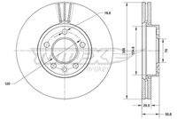 TOMEX Brakes TX7104 Bremsscheibe