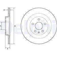 DELPHI BG4966C Bremsscheibe
