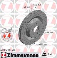 ZIMMERMANN 400550820 Bremsscheibe
