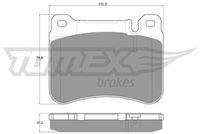 TOMEX Brakes TX1620 Bremsbelagsatz, Scheibenbremse