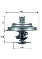 MAHLE TX2587D Thermostat, Kühlmittel