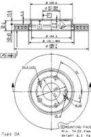 BREMBO 09868111 Bremsscheibe