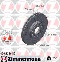 ZIMMERMANN 600323652 Bremsscheibe