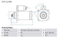 BOSCH 0986020330 Starter