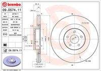 BREMBO 09D57411 Bremsscheibe