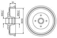 BOSCH 0986477178 Bremstrommel