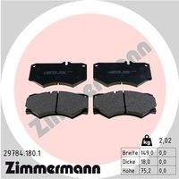 ZIMMERMANN 297841801 Bremsbelagsatz, Scheibenbremse