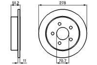 BOSCH 0986478487 Bremsscheibe