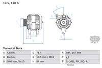 BOSCH 0986049171 Generator