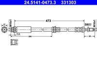 ATE 24514104733 Bremsschlauch