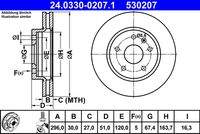 ATE 24033002071 Bremsscheibe