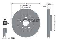 TEXTAR 92277103 Bremsscheibe