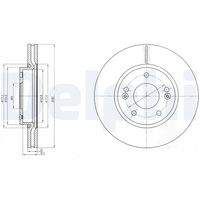 DELPHI BG4281C Bremsscheibe