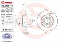 BREMBO 08948811 Bremsscheibe