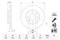 BOSCH 0986479G86 Bremsscheibe