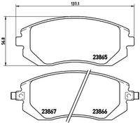 BREMBO P78013 Bremsbelagsatz, Scheibenbremse