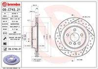 BREMBO 09C74321 Bremsscheibe