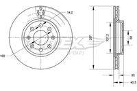 TOMEX Brakes TX7085 Bremsscheibe