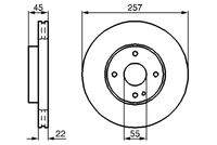 BOSCH 0986478638 Bremsscheibe