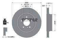 TEXTAR 92163605 Bremsscheibe