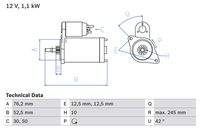 BOSCH 0986016300 Starter