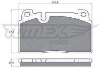 TOMEX Brakes TX1714 Bremsbelagsatz, Scheibenbremse