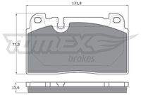 TOMEX Brakes TX1714 Bremsbelagsatz, Scheibenbremse