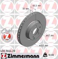 ZIMMERMANN 400366420 Bremsscheibe