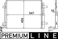 MAHLE AC454000P Kondensator, Klimaanlage