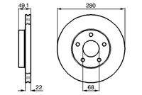 BOSCH 0986478833 Bremsscheibe