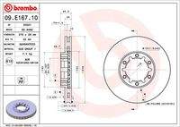 BREMBO 09E16710 Bremsscheibe