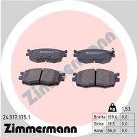 ZIMMERMANN 243171751 Bremsbelagsatz, Scheibenbremse