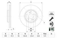 BOSCH 0986479G58 Bremsscheibe